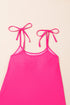 Tie Shoulder Strap Relaxed Fit Two Piece Tankini Set