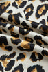 Tiered Ruffle Sleeve Animal Print Button Down Shirt