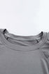 Tiered Ruffle Sleeve Round Neck Relaxed Top