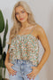 Tiered Ruffle Strap Sleeveless Woven Top