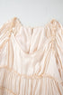 Tiered Ruffled Puff Sleeve Loose Fit Mini Dress