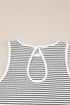 Timeless Striped High Neck Ribbed Knit Tank Top