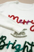 Tinsel Merry and Bright Graphic Christmas Sweater
