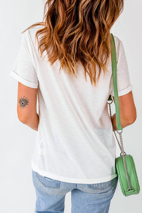 Tis The Season Patch Graphic Short Sleeve T-Shirt