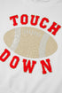 TOUCH DOWN Football Graphic Pullover Sweatshirt