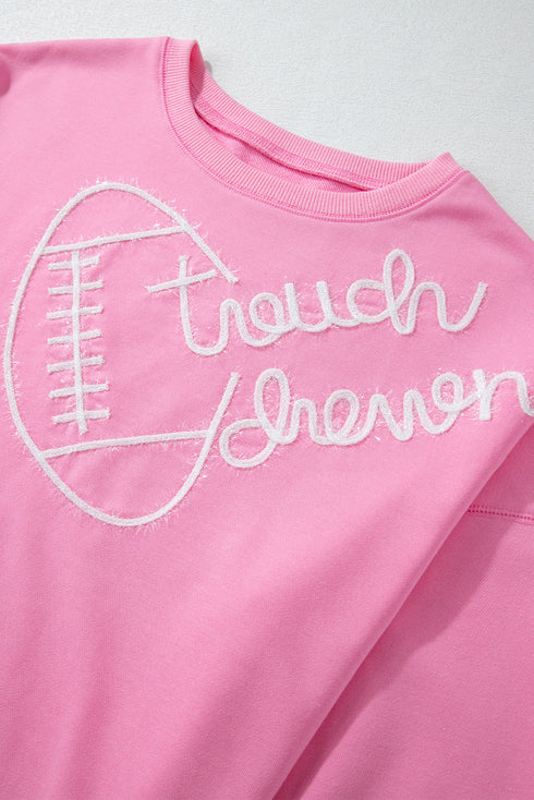 Touch Down Rugby Thread Embroidery Sweatshirt