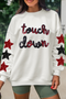 Touch Down Sequin Graphic Crew Neck Sweatshirt