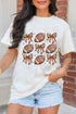 Touchdown And Tiaras Football Bows Graphic Game Day Tee