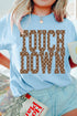 Touchdown Polka Dot Letter Print Crew Neck T Shirt