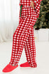 Traditional Plaid Print Notched Collar Long Sleeve Pajama Set