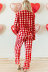 Traditional Plaid Print Notched Collar Long Sleeve Pajama Set