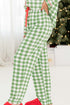Traditional Plaid Print Notched Collar Long Sleeve Pajama Set
