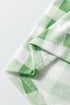 Traditional Plaid Print Notched Collar Long Sleeve Pajama Set