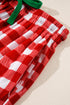 Traditional Plaid Print Notched Collar Long Sleeve Pajama Set