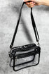 Transparent Multi Pocket Adjustable Strap Shoulder Bag