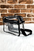 Transparent Multi Pocket Adjustable Strap Shoulder Bag