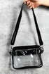 Transparent Multi Pocket Adjustable Strap Shoulder Bag
