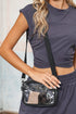 Transparent Multi Pocket Adjustable Strap Shoulder Bag