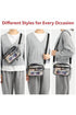 Transparent Multi Pocket Adjustable Strap Shoulder Bag