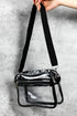 Transparent Multi Pocket Adjustable Strap Shoulder Bag