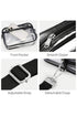 Transparent Multi Pocket Adjustable Strap Shoulder Bag