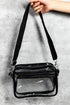 Transparent Multi Pocket Adjustable Strap Shoulder Bag
