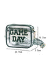 Transparent Pvc Chenille Letter Patch Shoulder Bag