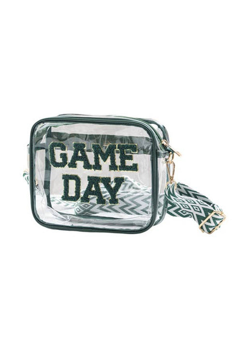 Transparent Pvc Chenille Letter Patch Shoulder Bag