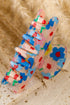 Transparent PVC Floral Patterned Structured Hair Clip