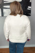 Tree Bow Applique Drop Shoulder Knit Sweater