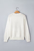 Tree Bow Applique Drop Shoulder Knit Sweater
