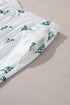 Tree Print Tee And Wide Leg Pajama Set