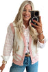 Trim Button Front Cactus Pattern Western Sweater Vest