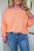 Trim Detail Minimalist Inspired Capsule Wardrobe Layering Sweatshirt