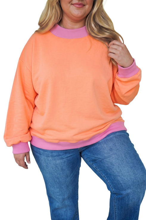 Trim Detail Minimalist Inspired Capsule Wardrobe Layering Sweatshirt