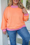 Trim Detail Minimalist Inspired Capsule Wardrobe Layering Sweatshirt