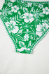 Tropical Floral Print One Shoulder High Waist Bikini Set