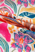 Tropical Floral Print Short Sleeve Relaxed Button Up Shirt