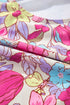 Tropical Floral Ruffle V Neck One Piece Swimsuit