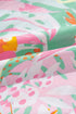 Tropical Parrot Print Ruffle Flutter Sleeve Mini Dress