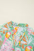 Tropical Parrot Print Ruffle Flutter Sleeve Mini Dress