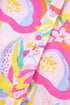 Tropical Parrot Print Ruffle Flutter Sleeve Mini Dress