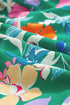 Tropical Print Flutter Sleeve Tiered Maxi Dress
