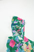 Tropical Print Flutter Sleeve Tiered Maxi Dress