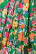 Tropical Print Flutter Sleeve Tiered Maxi Dress