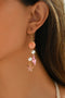 Tropical Starfish Pearl And Conch Shell Dangle Earrings