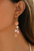 Tropical Starfish Pearl And Conch Shell Dangle Earrings