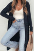 Tunic Length Long Sleeve Shift Silhouette Cardigan