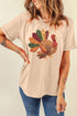 Turkey Bird Motif Graphic Design T Shirt