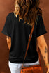 Turkey Embroidered Short Sleeve Shift Graphic Tee